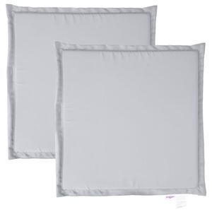 vidaXL Blazina za vrtni sedež 2 kosa svetlo siva 45x45x2 cm kvadratna