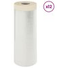 vidaXL Pra&scaron;ni list z lepilnim trakom 12 kos Transparentno HDPE
