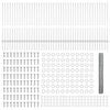 vidaXL Ograja s stebrom srebrna 1 x 100 m Jeklo