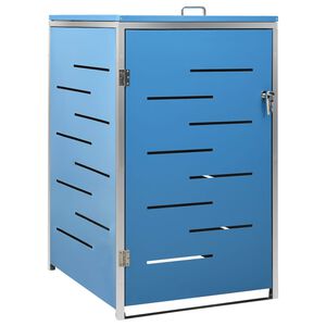 vidaXL Enojna lopa za smetnjak 69x77,5x115 cm nerjaveče jeklo