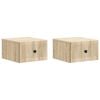 vidaXL Stenski nočni omarici 2 pcs Sonoma hrast 33 x 34,5 x 20 cm