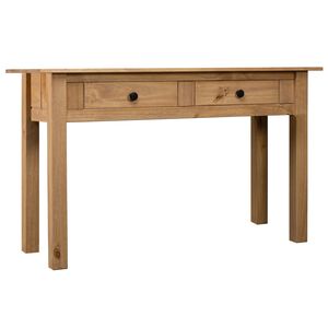 vidaXL Konzolna mizica 110x40x72 cm trdna borovina Panama Range