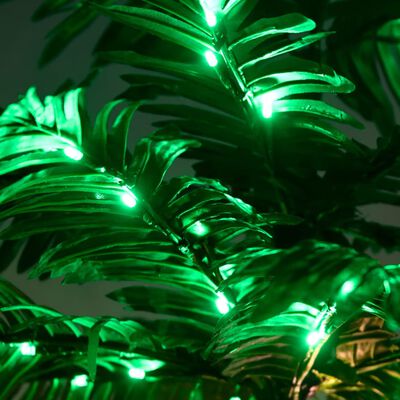 vidaXL LED palma toplo bela 88 LED lučk 150 cm