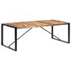 vidaXL Jedilna miza 220x100x75 cm trden les s fini&scaron;em iz palisandra