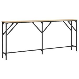 vidaXL Konzolna mizica sonoma hrast 180x23x75 cm inženirski les