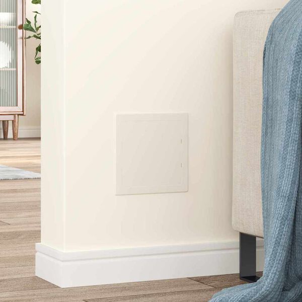 vidaXL Dostopni paneli 2 pcs Bela 15 x 15 cm ABS plastika