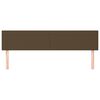 vidaXL Posteljno vzglavje temno rjava 160x5x78/88 cm blago