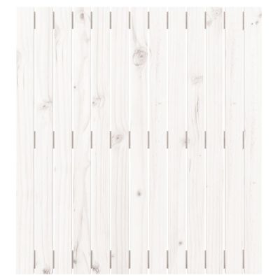 vidaXL Stensko posteljno vzglavje belo 82,5x3x90 cm trdna borovina