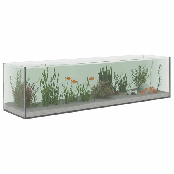 vidaXL Akvarij s shranjevanjem Transparentno 80 x 20 x 20 cm Steklo