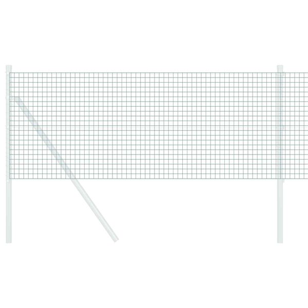 vidaXL Ograja z varjeno žico Zelena 0.8 x 10 m