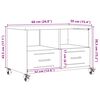 vidaXL TV omarica antracit 68x39x43,5 cm jeklo