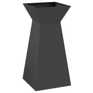 vidaXL Stolpna posoda Črna 35 x 35 x 73 cm