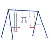 vidaXL Zunanji swing komplet večbarvno 263 x 185 x 185 cm Jeklo in PE