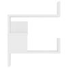 vidaXL Stenska kotna polica bela 40x40x50 cm iverna plošča