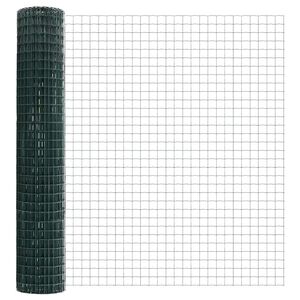vidaXL Ograja z varjeno žico 10 x 1,6 m (&Scaron; x V) Jeklo s PVC premazom