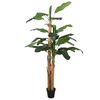 vidaXL Umetni bananovec 22 listov 200 cm zelen