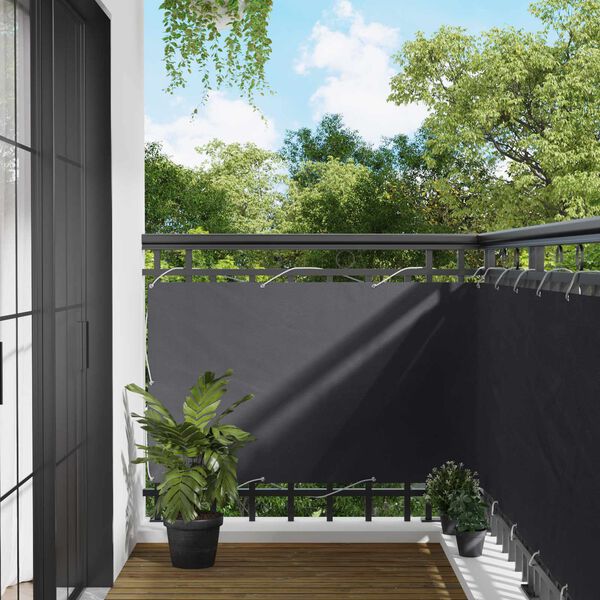 vidaXL Balconska mreža Antracit 100 x 600 cm Oxford tkanina