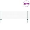 vidaXL Ograja s stebrom Zelena 0,6 x 10 m Jeklo in PVC