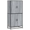 vidaXL Visoka omara siva sonoma 68x35x139 cm inženirski les
