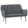 vidaXL Klop temno siva 108x79x79 cm žamet