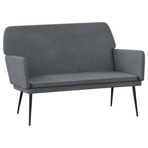 vidaXL Klop temno siva 108x79x79 cm žamet