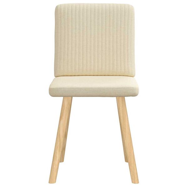 vidaXL Jedilni stoli 2 kosa krem blago