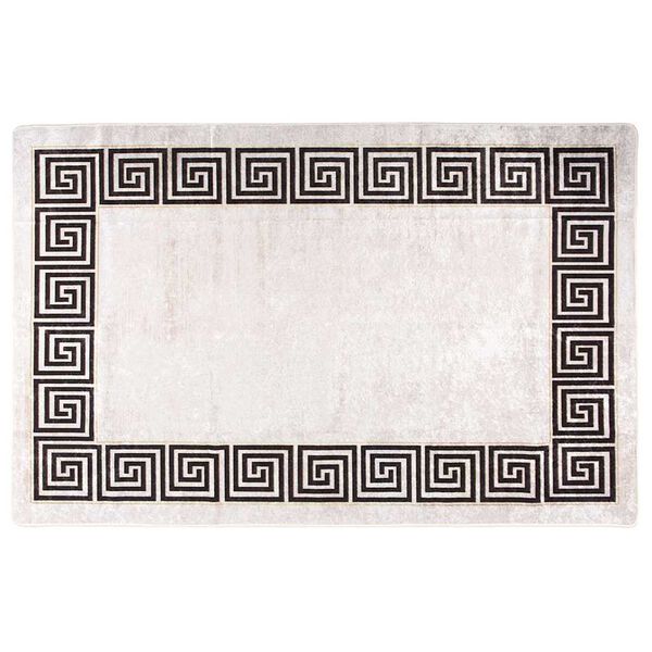 vidaXL Pralna preproga 160x230 cm svetlo bež