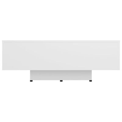 vidaXL Klubska mizica bela 85x55x31 cm iverna plošča