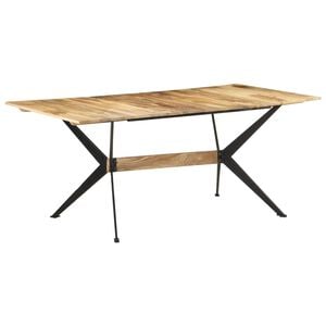 vidaXL Jedilna miza 180x90x76 cm trden mangov les