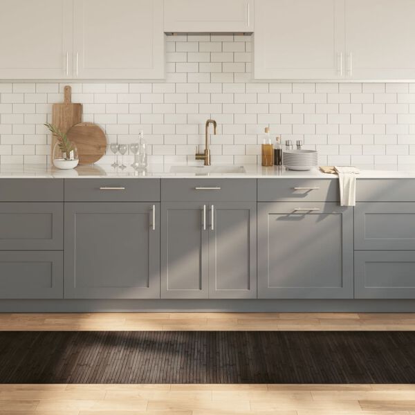 vidaXL Preproga pravokotna temno rjava 70x400 cm bambus