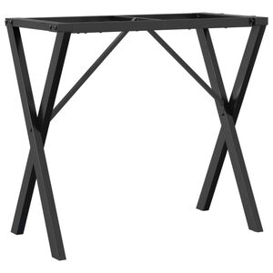 vidaXL Noge za jedilno mizo X-okvir 80x40x73 cm jeklo