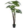 vidaXL Umetna rastlina monstera v loncu 130 cm zelene barve