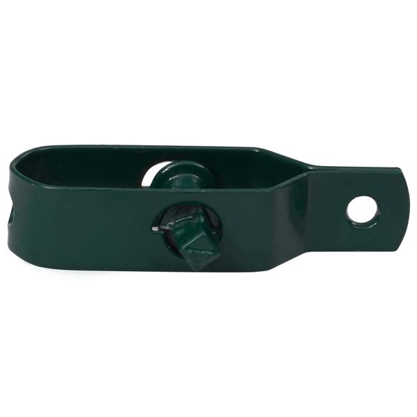 vidaXL Napenjalci žice 250 kosov 90 mm jeklo zelene barve