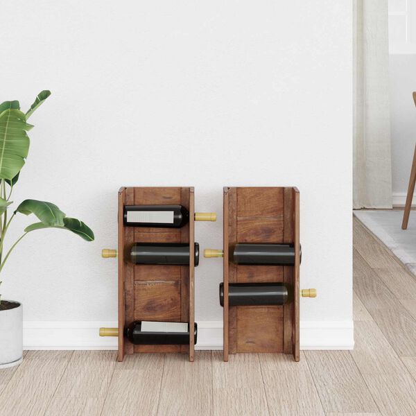 vidaXL Stojalo Rjava 24 x 13 x 54 cm Masivni mahagonijev les