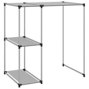 vidaXL Regal za nad pralni stroj siv 87x55x90,5 cm železo