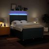vidaXL Box spring postelja z vzmetnico modra 140x200 cm blago