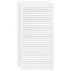 vidaXL Vrata za omarico z letvicami 2 kosa bela 99,3x49,4 cm borovina