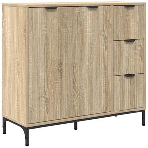 vidaXL Strani &scaron;al Sonoma hrast 89,5 x 33 x 82 cm Inženirski les