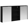 vidaXL Komplet omaric za kopalnico 3 kos 126 x 16 x 62,5 cm