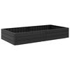 vidaXL Dvignjena gredica Črna 151 x 75,5 x 25 cm PP