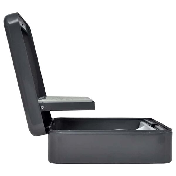 vidaXL Denarna &scaron;katla s ključavnico Temno siva 30 x 24 x 9 cm Jeklo