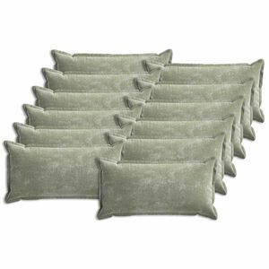vidaXL Prevleka za blazino 12 kos HOUTEN Zelena 40 x 80 cm