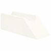 vidaXL Blazina za noge Enobarvno Bela 68 x 25 x 21,5 cm PU pena