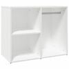 vidaXL Garderobna omarica bela 80x40x65 cm konstruiran les