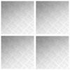 vidaXL Stopnice 4 kos 50 x 50 cm srebrna Aluminij Kvadrat