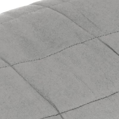 vidaXL Obtežena odeja siva 120x180 cm 9 kg blago