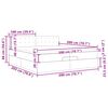 vidaXL Otomanski posteljni okvir z vzmetnico temno rjava 200x200 cm