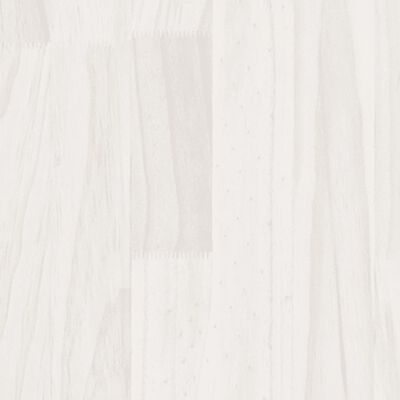vidaXL Posteljni okvir bel iz trdnega lesa 120x190 cm
