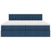 vidaXL Postelja s shranjevanjem Modra 180 x 200 cm Umjetno usnje
