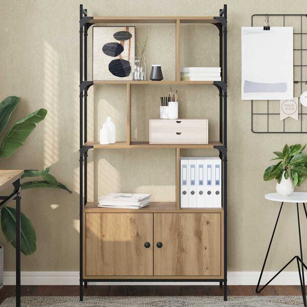 vidaXL Knjižna omara Konstruiran les